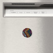 Liefde Met Regenboog van Harten Magneet (Insitu (Vaatwasser))