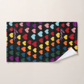 Liefde Met Regenboog Van Hartjes Handdoek (Handdoek)
