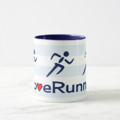 Liefde met slogan blauw mok (Midden)