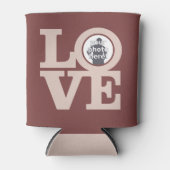 LIEFDE met UW FOTO aangepaste drankkoelers Blikjeskoeler (Voorkant)