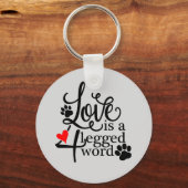 Liefde met vier benen sleutelhanger (Voorkant)