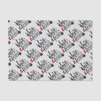 Liefde met vier benen tissuepapier