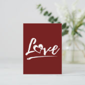 LIEFDE MET ZOEK HART VALENTIJN CADO BRIEFKAART (Staand voorkant)