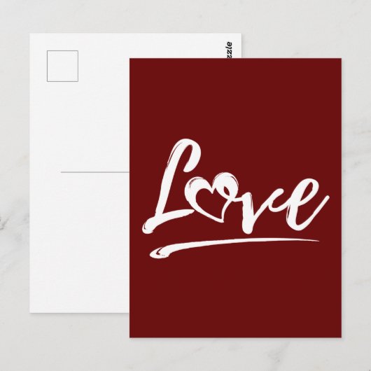 LIEFDE MET ZOEK HART VALENTIJN CADO BRIEFKAART (Voorkant / Achterkant)