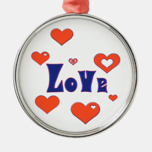 Liefde Metalen Ornament