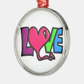Liefde Metalen Ornament (Links)