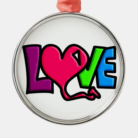 Liefde Metalen Ornament (Voorkant)