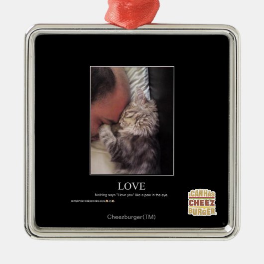 Liefde Metalen Ornament (Voorkant)