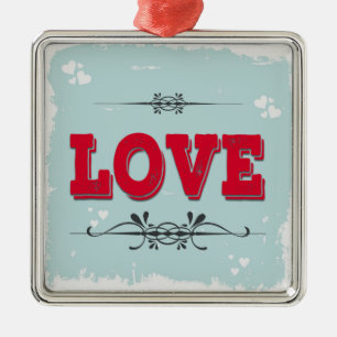 Liefde Metalen Ornament