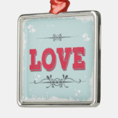 Liefde Metalen Ornament (Links)