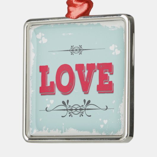 Liefde Metalen Ornament (Links)