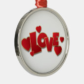 Liefde Metalen Ornament (Rechts)