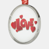Liefde Metalen Ornament (Links)