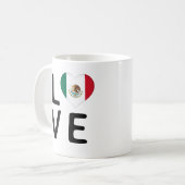 Liefde - Mexicaanse vlag Koffiemok (Voorkant links)