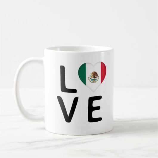 Liefde - Mexicaanse vlag Koffiemok (Links)