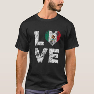 Liefde Mexico Vlag Mexico Vakantie 1 T-shirt