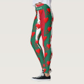 LIEFDE MEXICO Vlag Rode harten RUN UW RACE Leggings (Links)