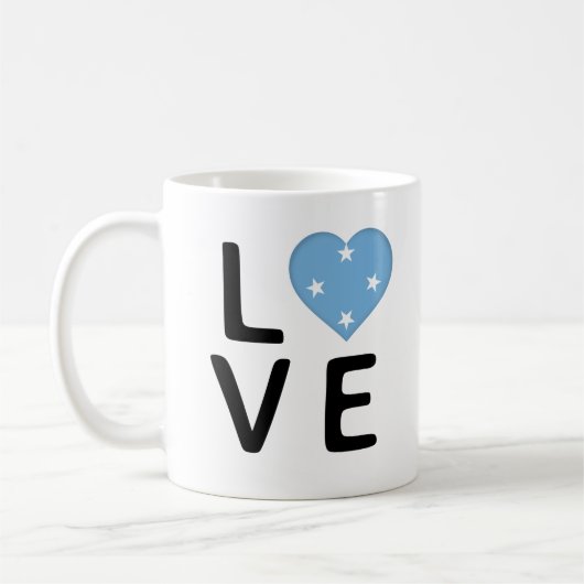 Liefde - Micronesia Flag Koffiemok (Links)