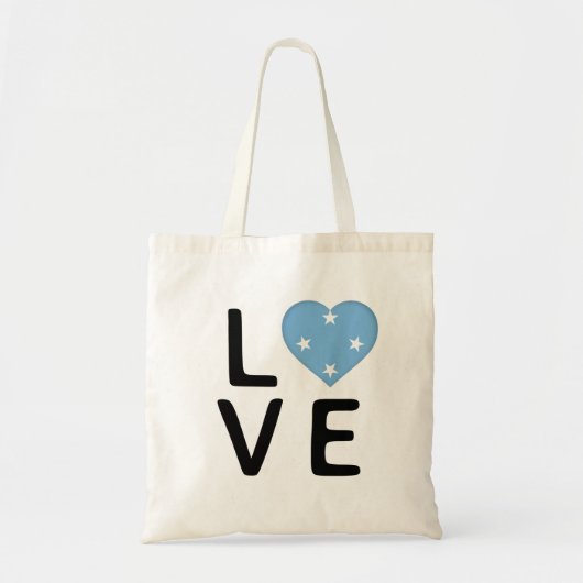 Liefde - Micronesia Flag Tote Bag (Voorkant)