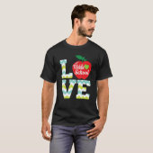 Liefde middelbare school Leerleraar Kind T-shirt (Voorkant volledig)