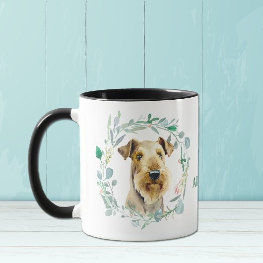 Liefde mijn Airdale Terrier WreatMok Coffee Mok
