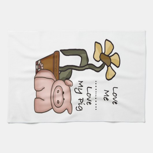 Liefde mijn keukenhanddoeken (Horizontaal)