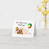 "Liefde mijn krommen" Kaart (Gele Bloem)