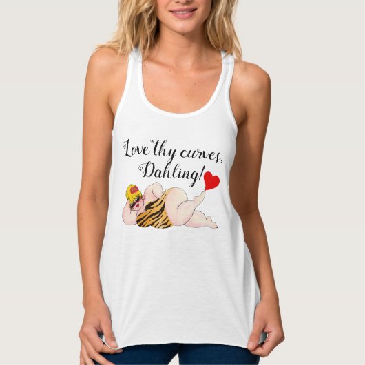"Liefde mijn krommen" Tanktop (Voorkant)