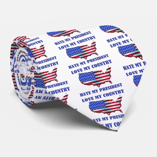 Liefde mijn land haat mijn President Stropdas (Opgerold)