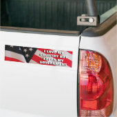 Liefde Mijn land vreest de Klassiek van de regerin Bumpersticker (Op Truck)