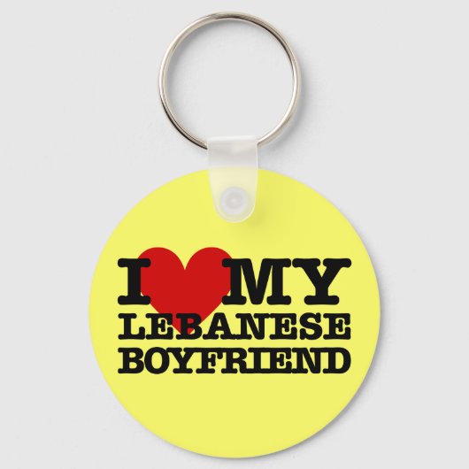 Liefde mijn Libanese Boyvriend Sleutelhanger (Voorkant)