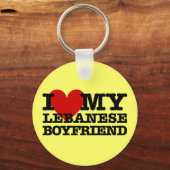 Liefde mijn Libanese Boyvriend Sleutelhanger (Voorkant)