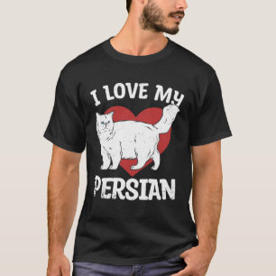 Liefde Mijn Perzische Kat Dieren Katten Eigenaar G T-shirt
