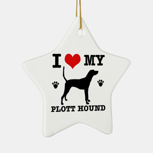 Liefde mijn plotthond keramisch ornament (Rechts)