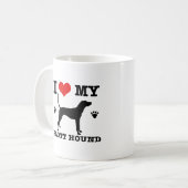 Liefde mijn plotthond koffiemok (Voorkant links)