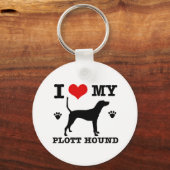 Liefde mijn plotthond sleutelhanger (Voorkant)