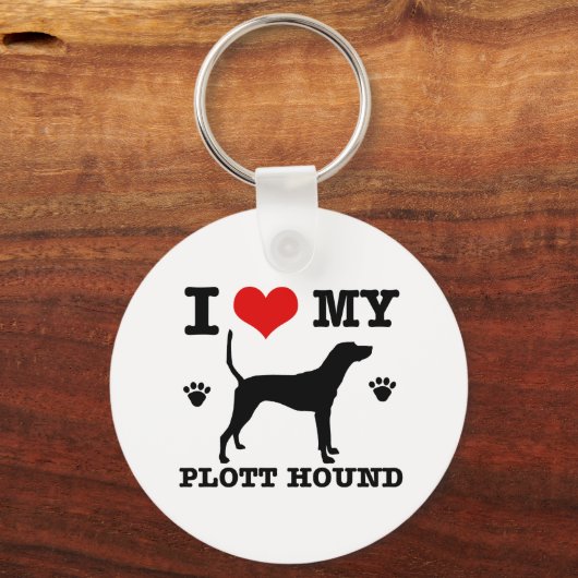 Liefde mijn plotthond sleutelhanger (Voorkant)