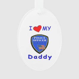 Liefde mijn politie papa ornament