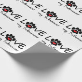 Liefde mijn Schnauzer Cadeaupapier (Hoek)