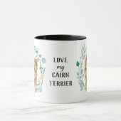 Liefde mijn terrier in Caïro Wreath Coffee Mok (Midden)