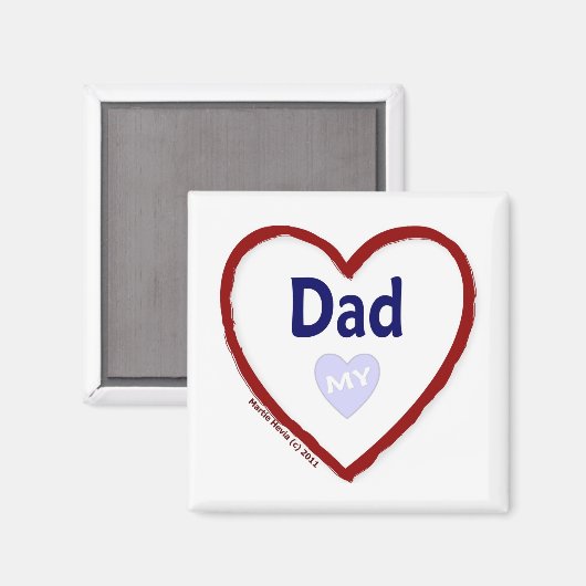 Liefde mijn vader magneet (Voorkant / Achterkant)
