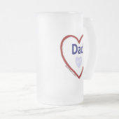 Liefde mijn vader matglas bierpul (Voorkant rechts)