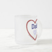 Liefde mijn vader matglas koffiemok (Voorkant rechts)