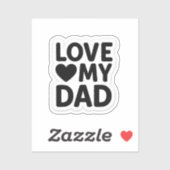 Liefde mijn vader sticker (Vel)