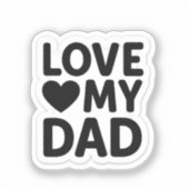 Liefde mijn vader sticker (Voorkant)