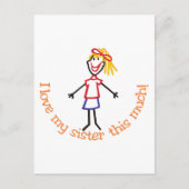Liefde mijn zuster briefkaart (Voorkant)