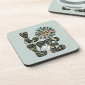 Liefde Militaire Zonnebloem Bier Onderzetter (Linkerzijde)