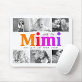 Liefde Mimi Colorful Rainbow 6 Foto Collage Muismat (Met muis)