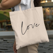 Liefde minimalist tote bag