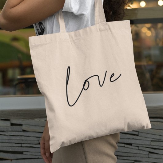 Liefde minimalist tote bag